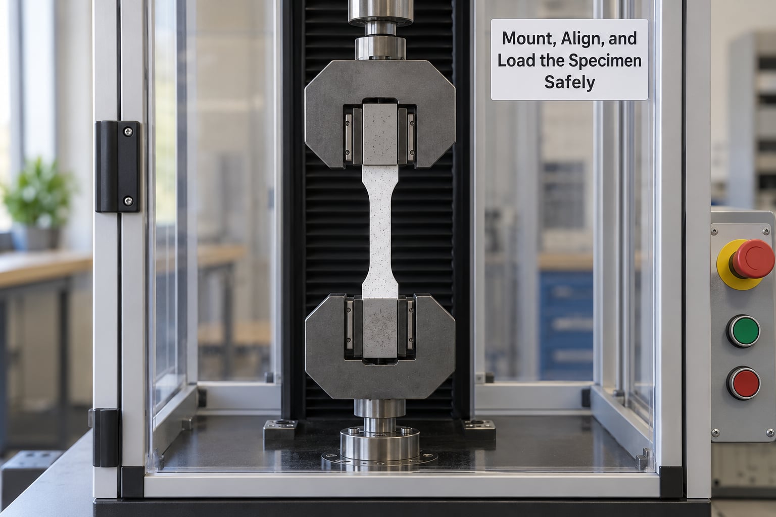 Mount, Align, and Load the Specimen Safely