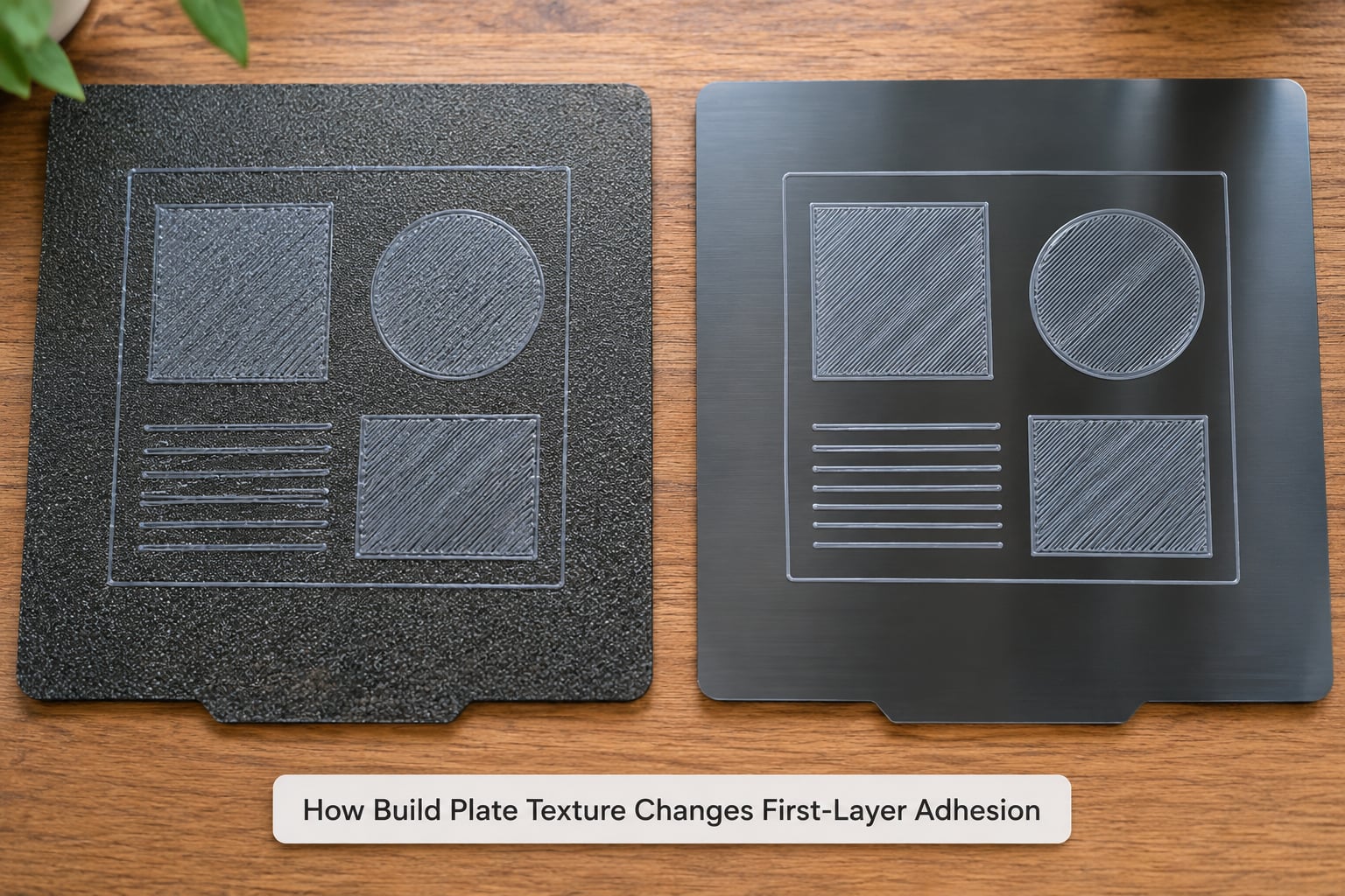 How Build Plate Texture Changes First-Layer Adhesion