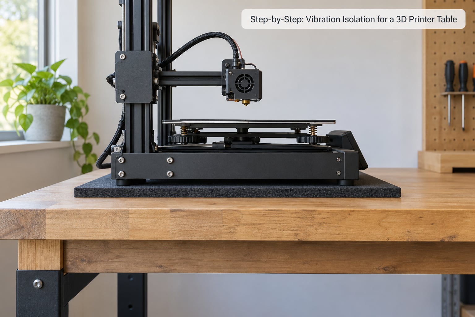 Step-by-Step: Vibration Isolation for a 3D Printer Table