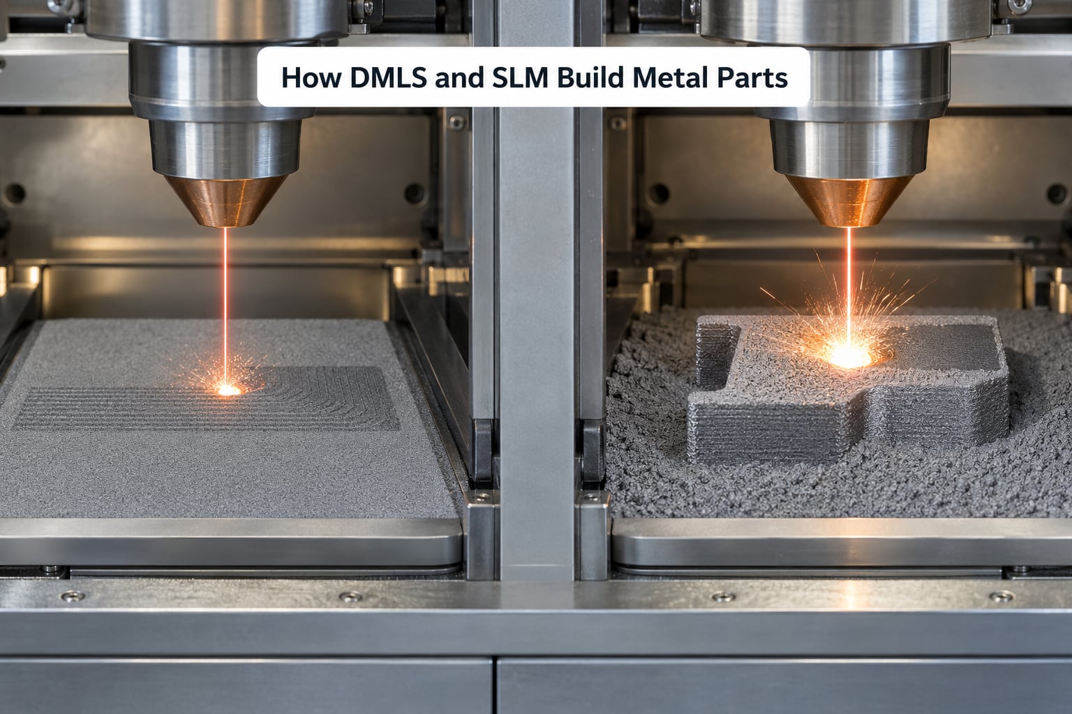 How DMLS and SLM Build Metal Parts