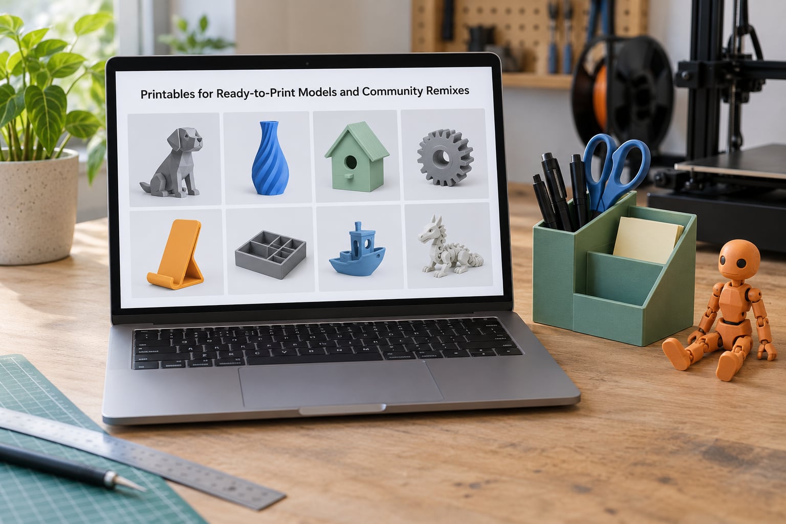 Printables for Ready-to-Print Models and Community Remixes