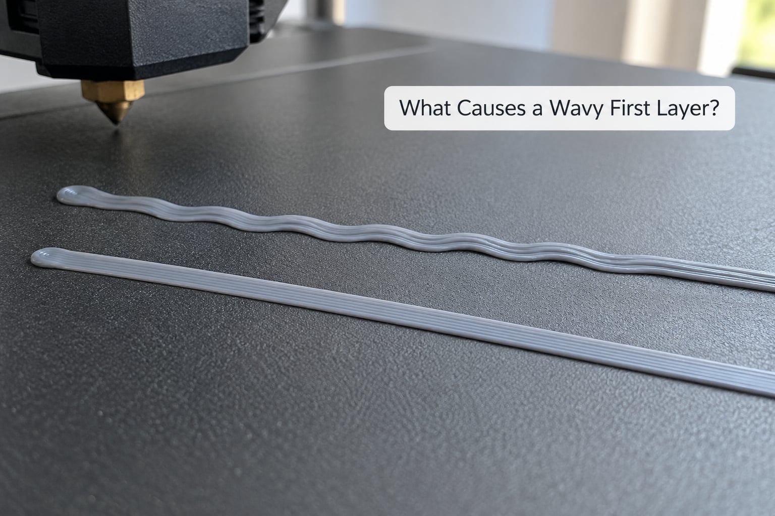 What Causes a Wavy First Layer?