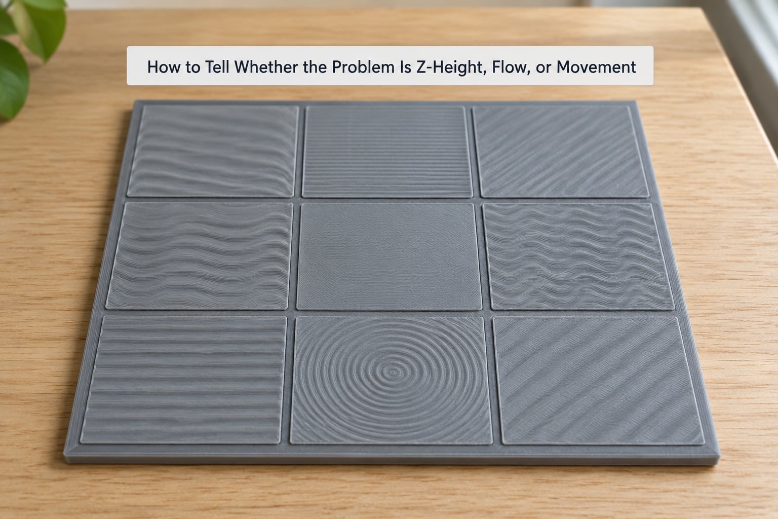 How to Tell Whether the Problem Is Z-Height, Flow, or Movement