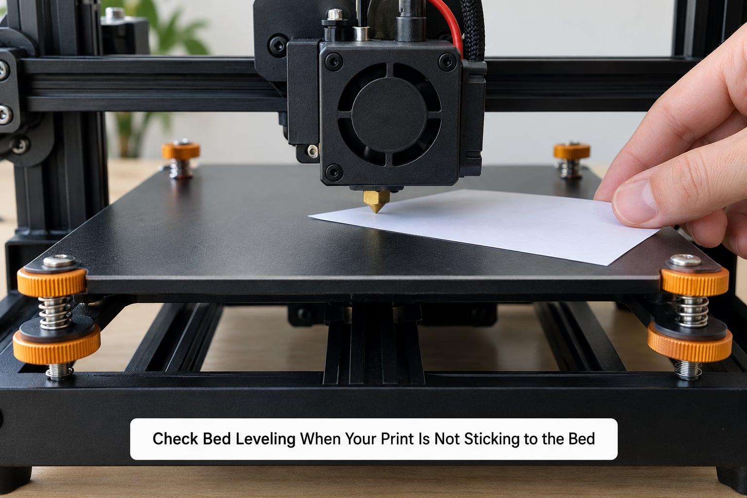 Check Bed Leveling When Your Print Is Not Sticking to the Bed